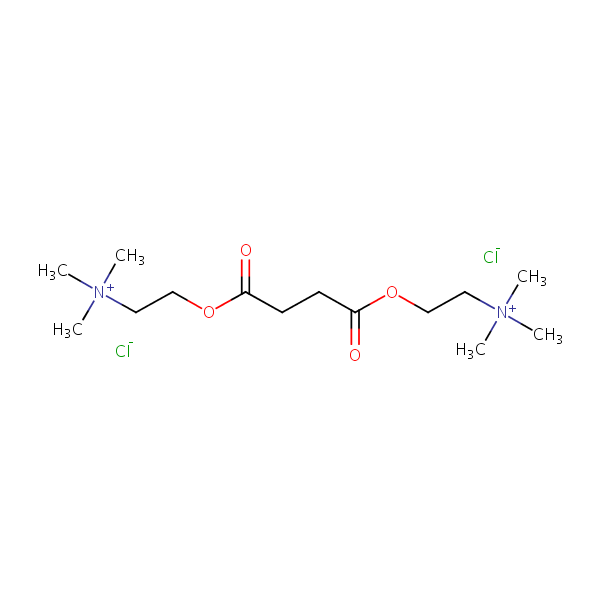 Succinylcholine chloride structural formula