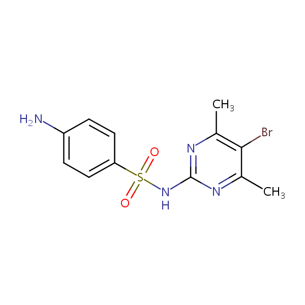 Sulfabromomethazine structural formula