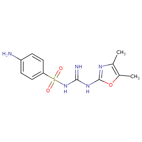 Sulfaguanole structural formula