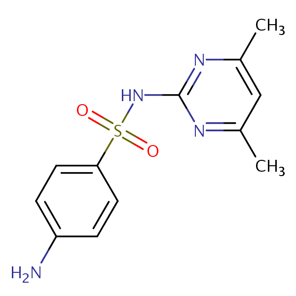 Sulfamethazine structural formula