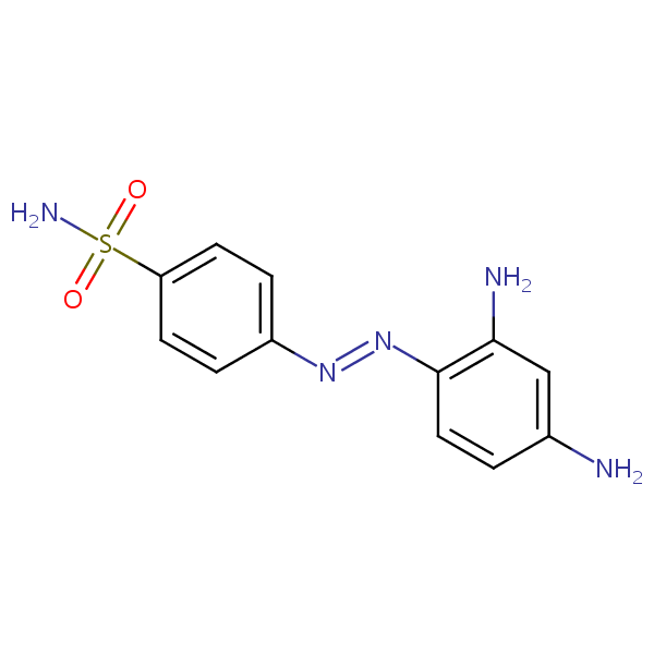 Sulfamidochrysoidine structural formula