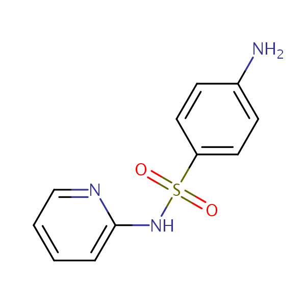 Sulfapyridine structural formula