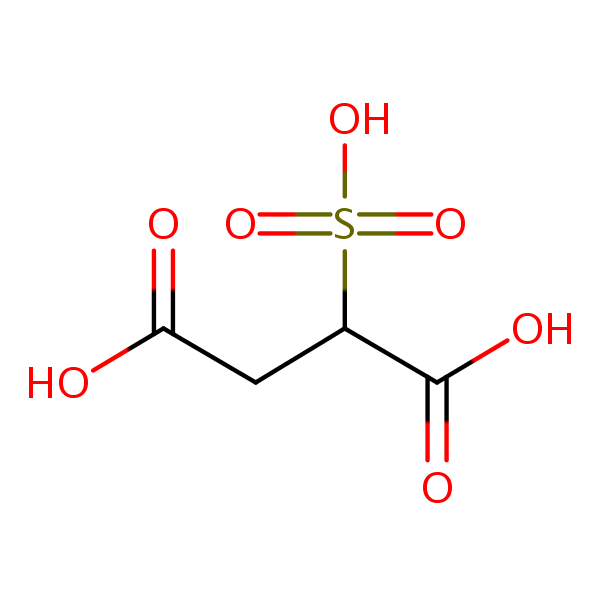 Sulfosuccinic acid structural formula