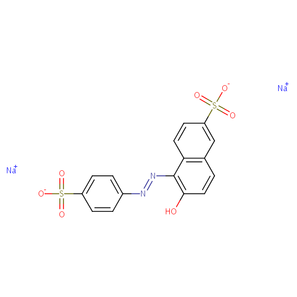 Sunset Yellow structural formula
