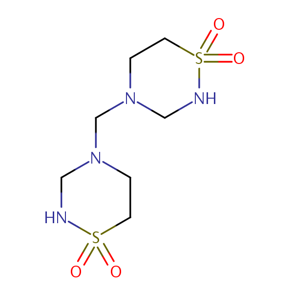 Taurolidine structural formula
