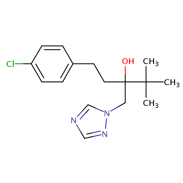 Tebuconazole structural formula
