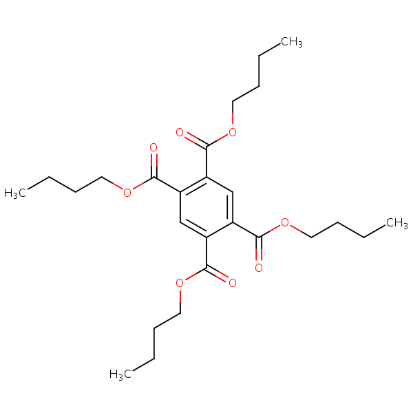 Tetrabutyl benzene-1,2,4,5-tetracarboxylate structural formula