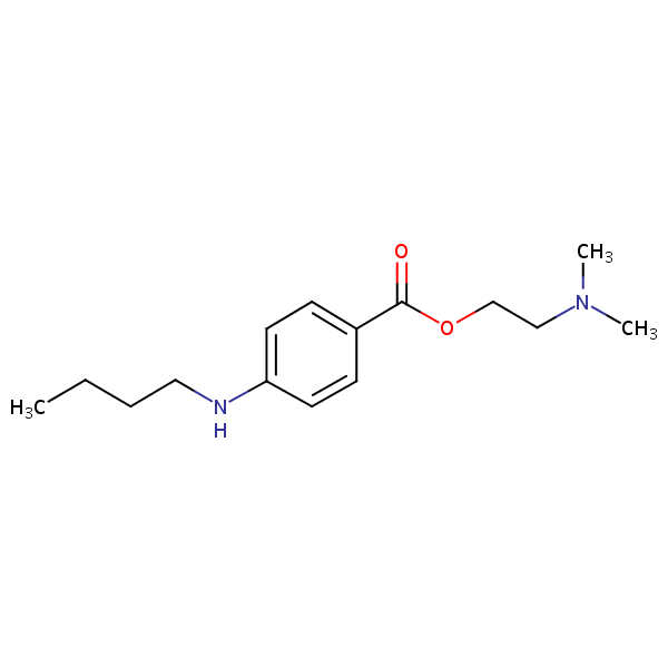 Tetracaine structural formula