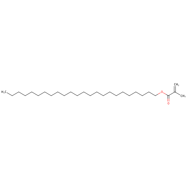 Tetracosyl methacrylate structural formula