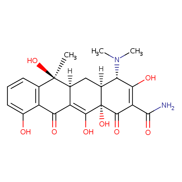 Tetracycline structural formula