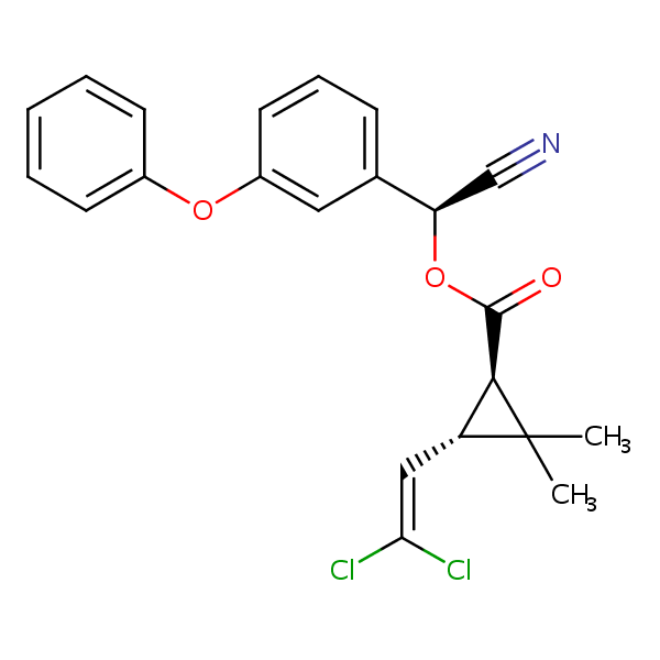 (+)-Theta-Cypermethrin structural formula