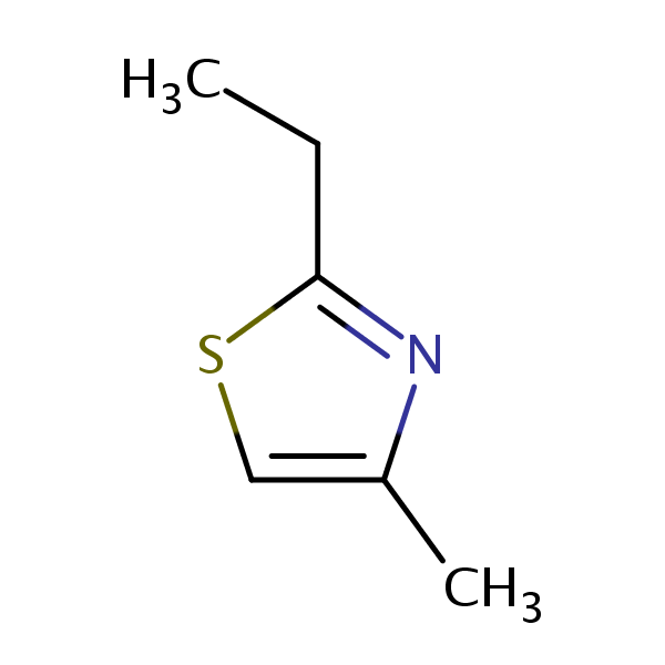 Thiazole, 2-ethyl-4-methyl- structural formula