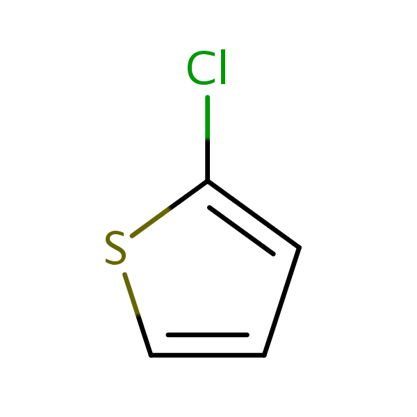 Thiophene, 2-chloro- structural formula