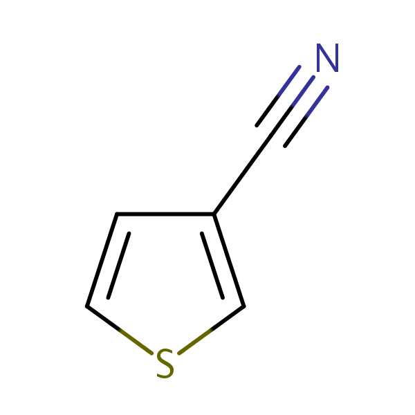 Thiophene-3-carbonitrile structural formula