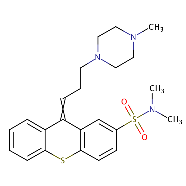 Thiothixene structural formula