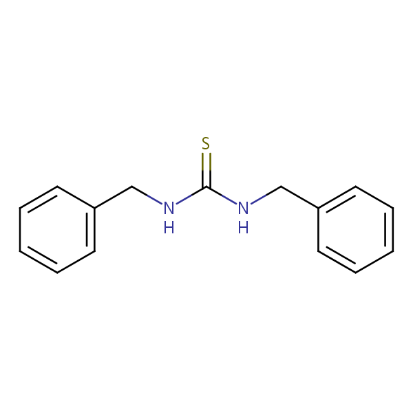 Thiourea, N,N’-bis(phenylmethyl)- structural formula