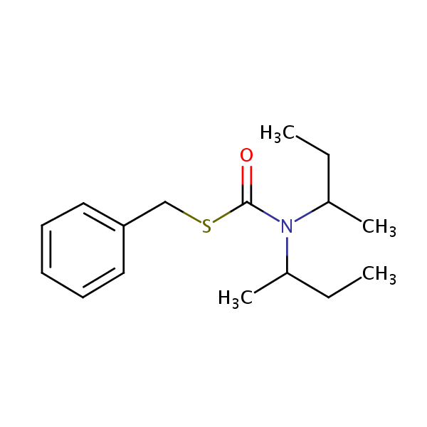 Tiocarbazil structural formula