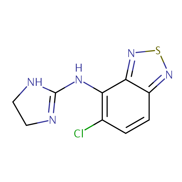 Tizanidine structural formula