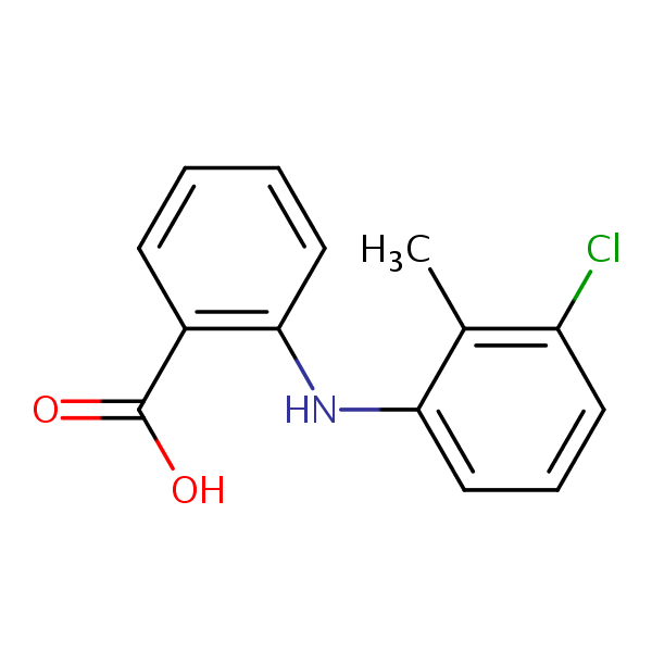 Tolfenamic acid structural formula