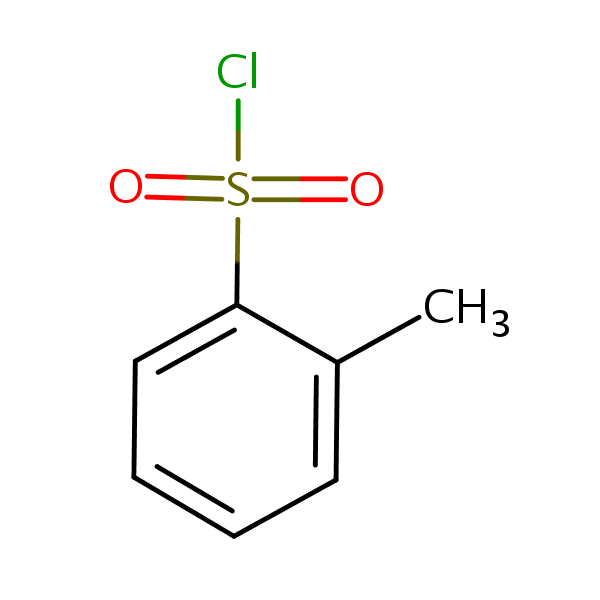 Toluene-2-sulphonyl chloride structural formula