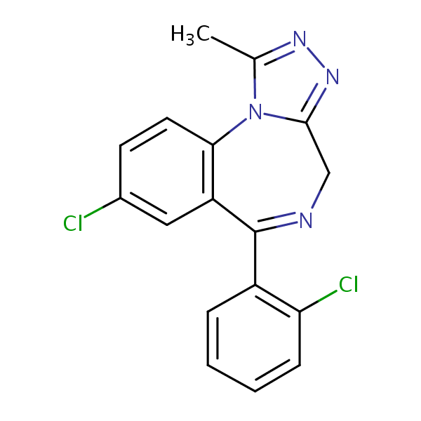 Triazolam structural formula