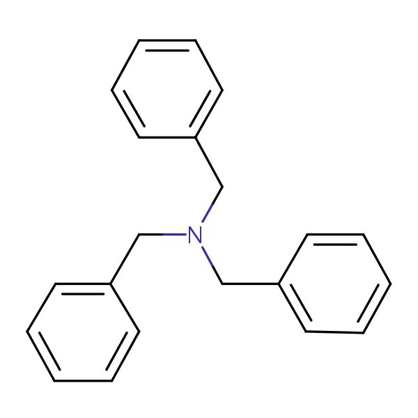 Tribenzylamine structural formula