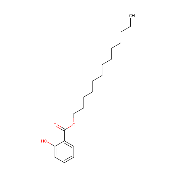 Tridecyl salicylate structural formula