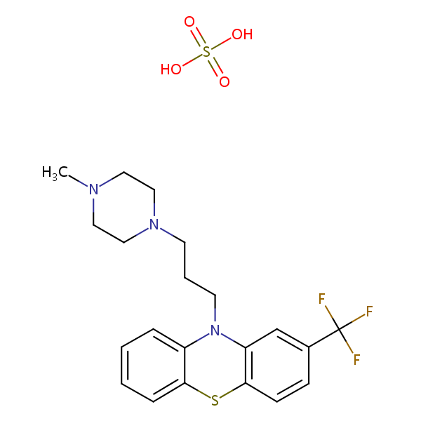 Trifluoperazine sulfate structural formula