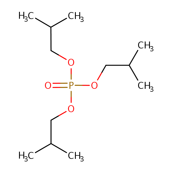 Triisobutyl phosphate structural formula