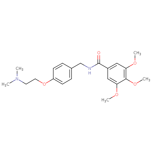Trimethobenzamide structural formula