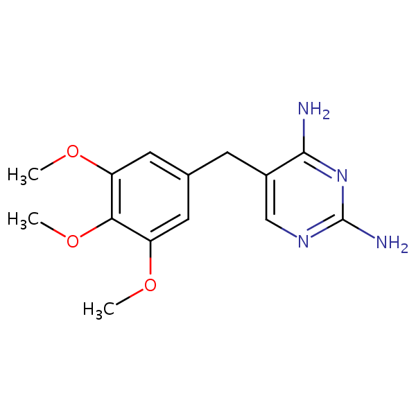 Trimethoprim structural formula
