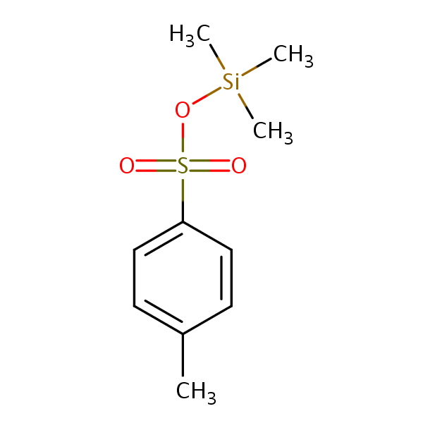 Trimethylsilyl p-toluenesulphonate structural formula