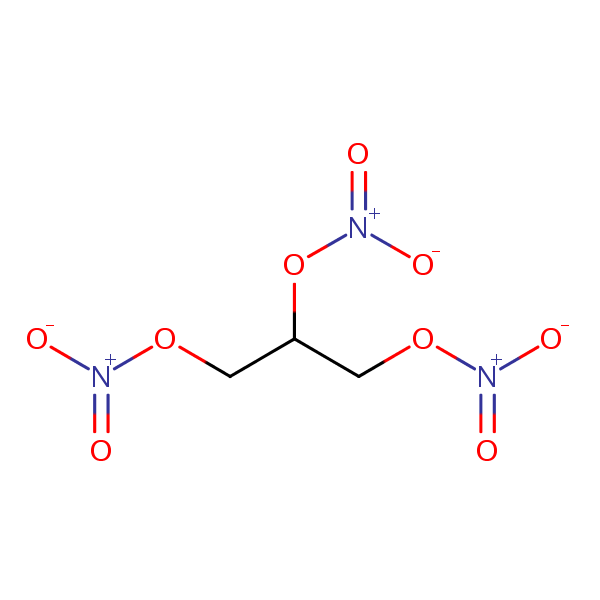 Trinitroglycerin structural formula
