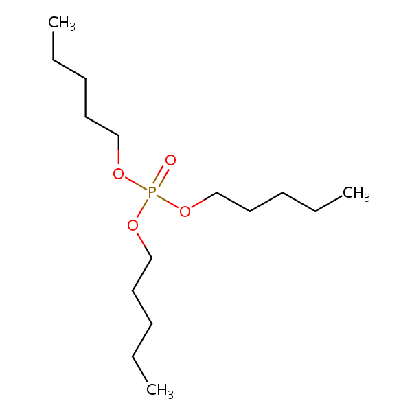 Tripentyl phosphate structural formula
