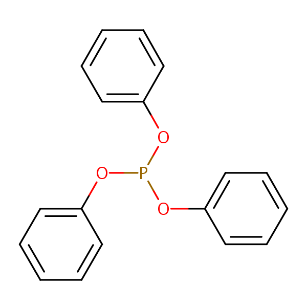 Triphenyl phosphite structural formula