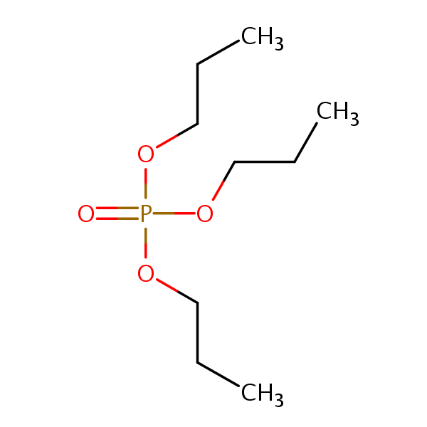 Tripropyl phosphate structural formula