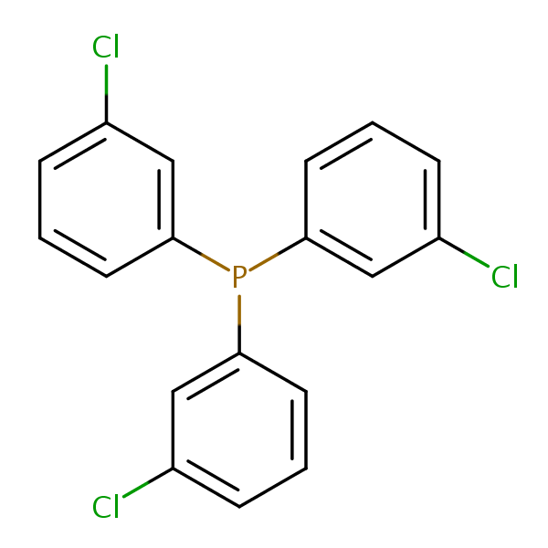 Tris(3-chlorophenyl)phosphine structural formula