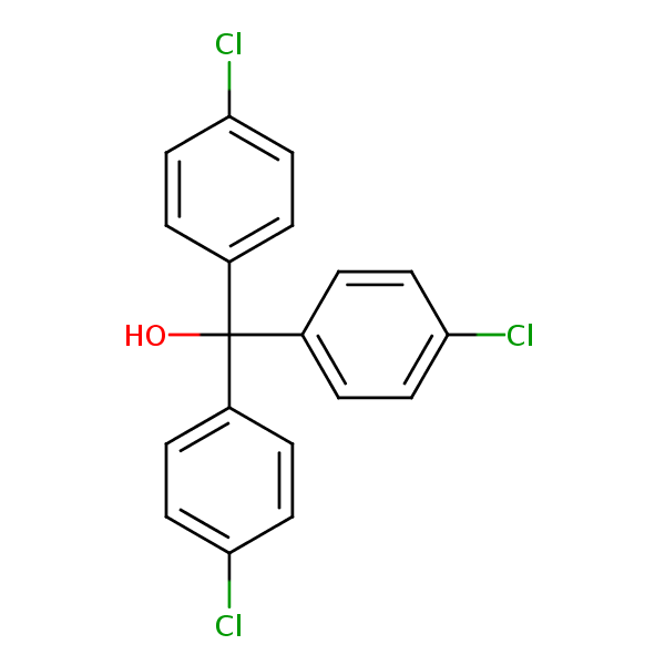 Tris(4-chlorophenyl)methanol structural formula