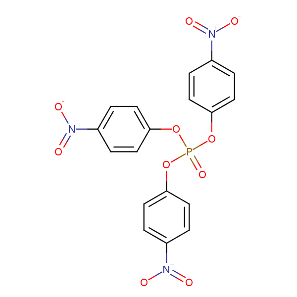 Tris(4-nitrophenyl) phosphate structural formula