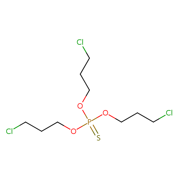 Tris(chloropropyl) thiophosphate structural formula