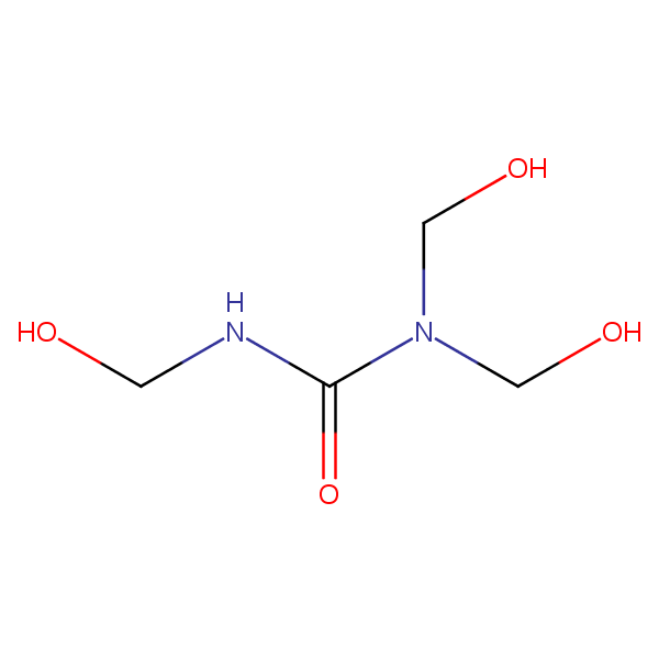 Tris(hydroxymethyl)urea structural formula
