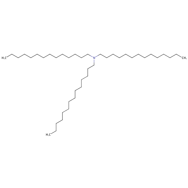 Tritetradecylamine structural formula