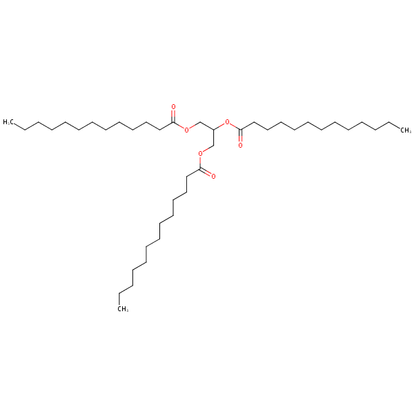 Tritridecanoin structural formula