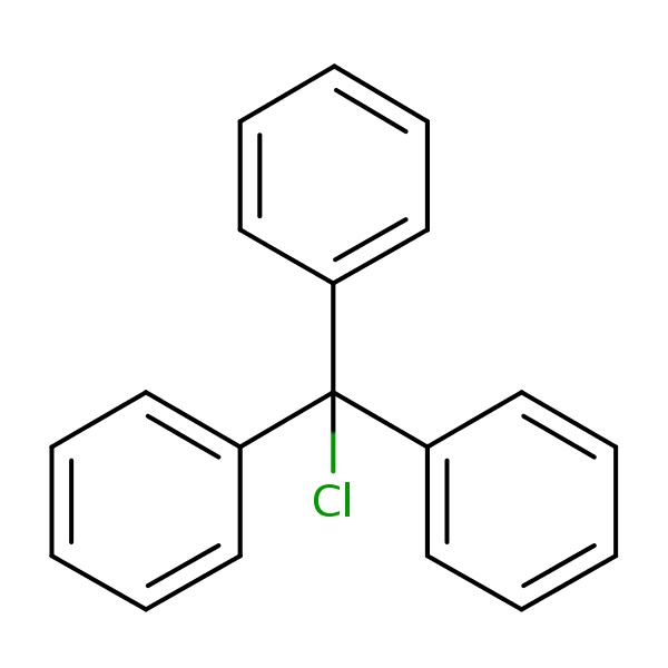 Trityl chloride structural formula