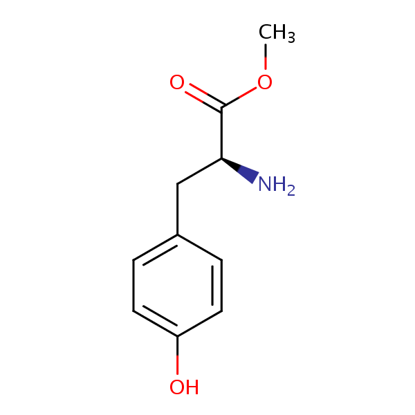 Tyrosine methyl ester structural formula