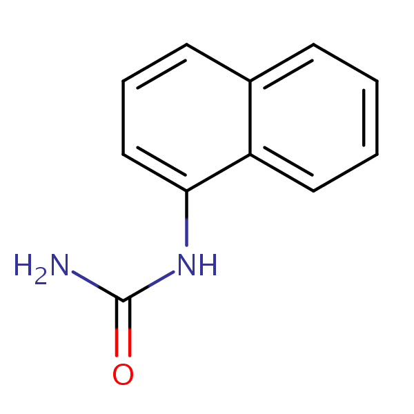 Urea, 1-naphthalenyl- structural formula