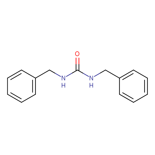Urea, N,N’-bis(phenylmethyl)- structural formula