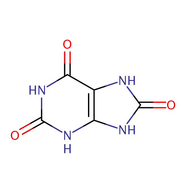 Uric acid structural formula