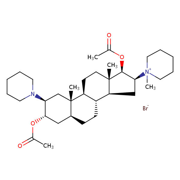 Vecuronium bromide structural formula