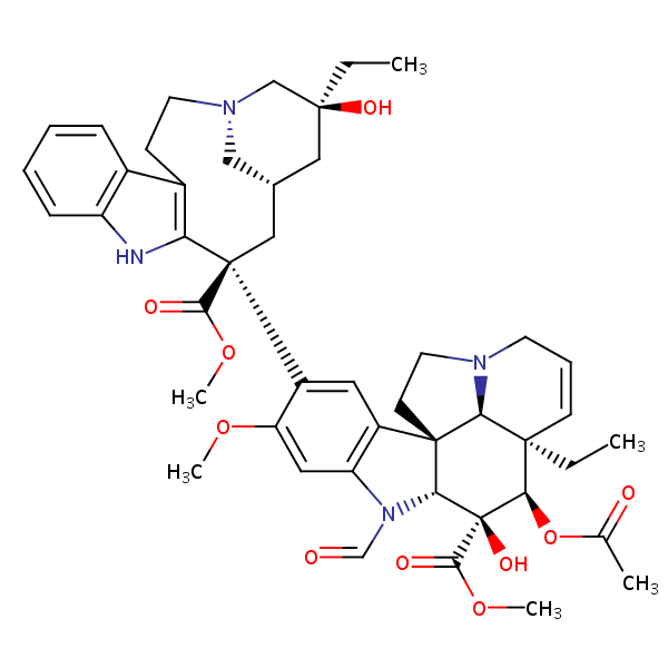 Vincristine structural formula